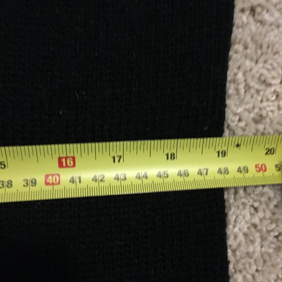 Vintage Long Black Beadwork Knit Sweater - Picture 10 of 13